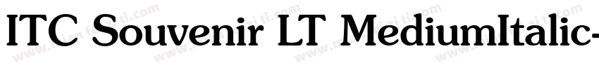 ITC Souvenir LT MediumItalic字体转换